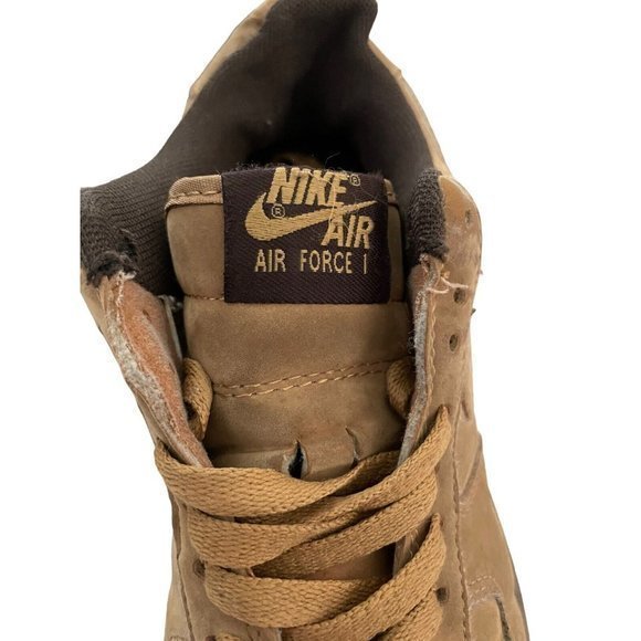 Nike Air Force 1 Low Retro Wheat Mocha 2020 Men's dc7504-700 Sneakers Shoes Sz 7 - Picture 6 of 10